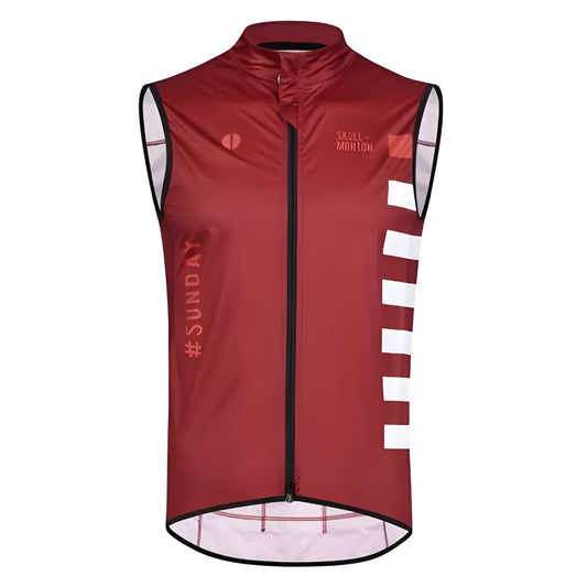 Monton Sunday Windproof Vest-Red Purple