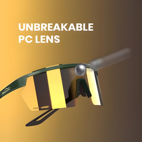 Magicshine Rouler Coated Photochromic Sunglasses-Green/Brown