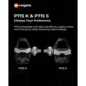 Magene P715 Power Meter Pedals-Black