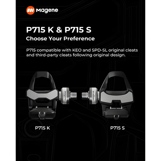 Magene P715 Power Meter Pedals-Black
