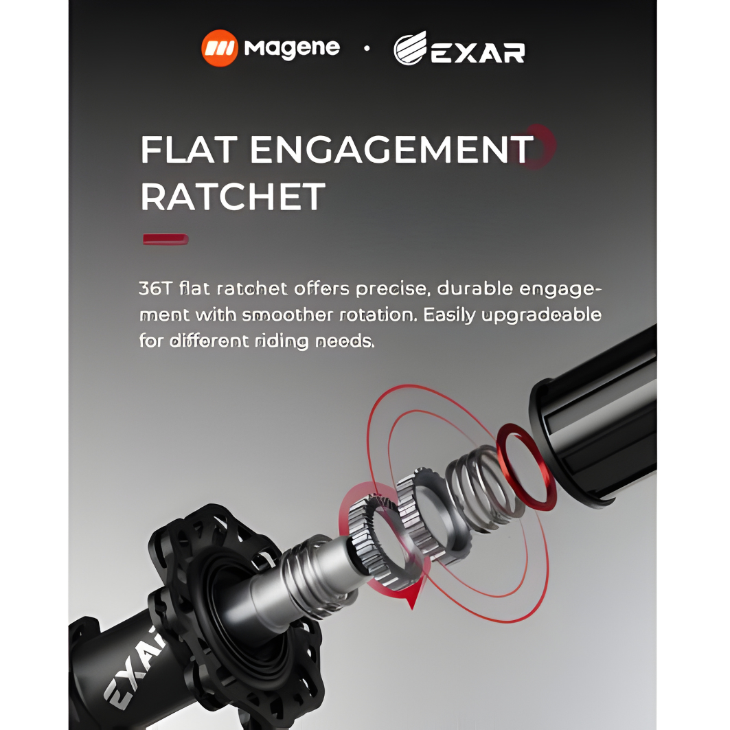 Magene EXAR GR45 Pro Carbon Gravel Wheelset-45mm (Disc Brake)