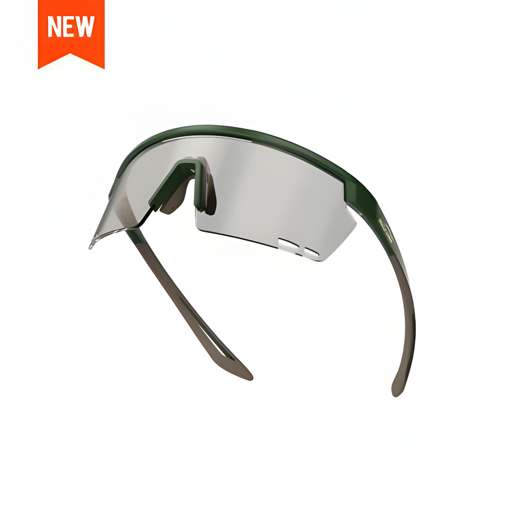 Magicshine Rouler Photochromic Sports Sunglasses-Green/Brown