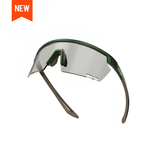Magicshine Rouler Photochromic Sports Sunglasses-Green/Brown