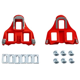 Wellgo RC-9B Cleat For Road Pedal (Shimano SPD-SL) (4 Deg Float)-Red