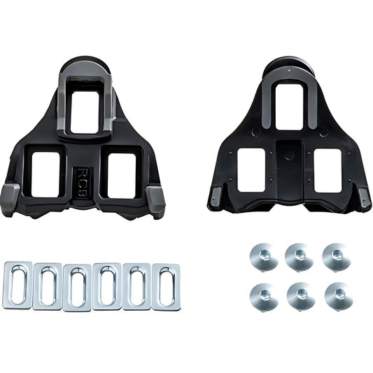 Wellgo RC-9D Cleat For Road Pedal (Shimano SPD-SL) (0 Deg Float)-Black