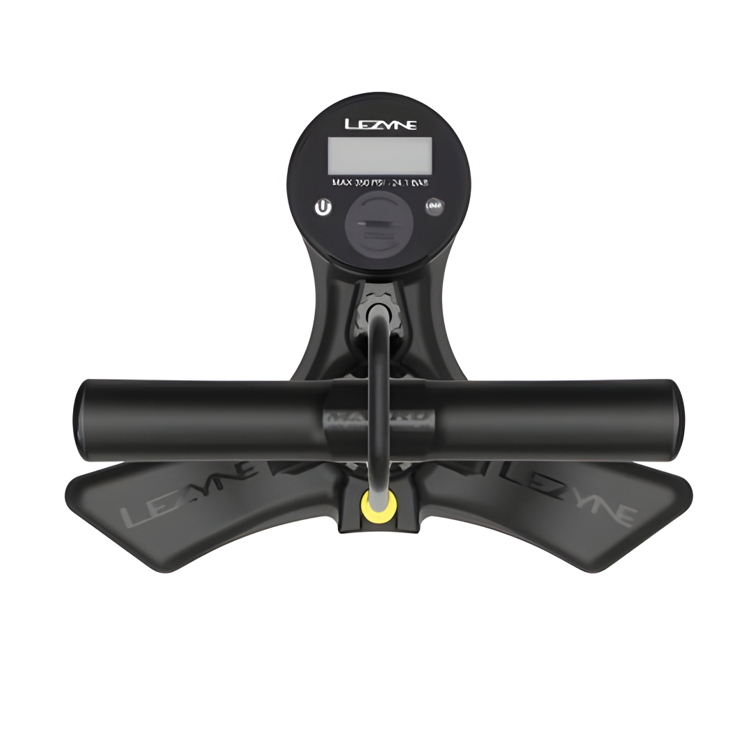 Lezyne Macro Drive Digital Floor Pump (Dual Valve)-Silver