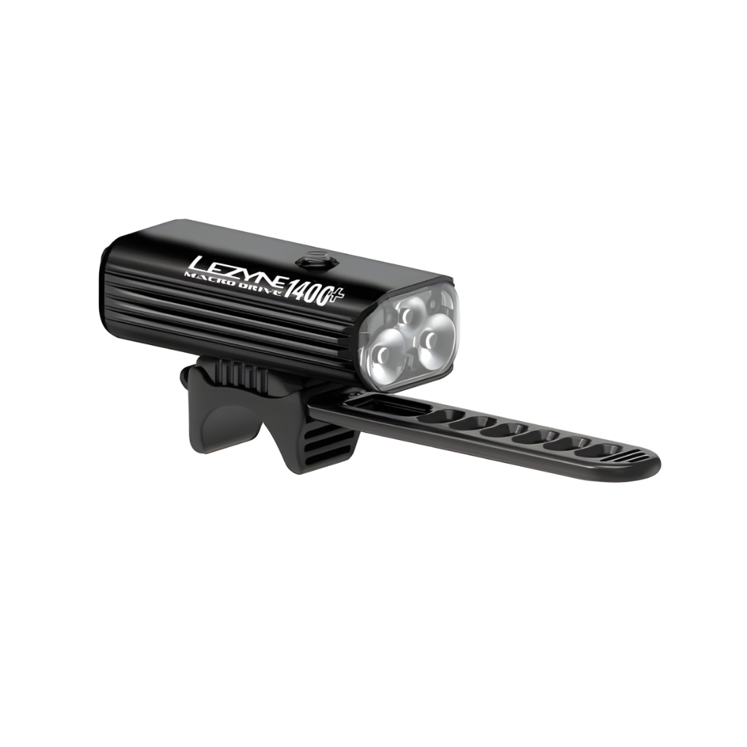 Lezyne Macro Drive 1400+ Front Light-Black (1400 Lumens)
