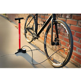 Lezyne Macro Drive Floor Pump (Dual Valve)-Flat Black