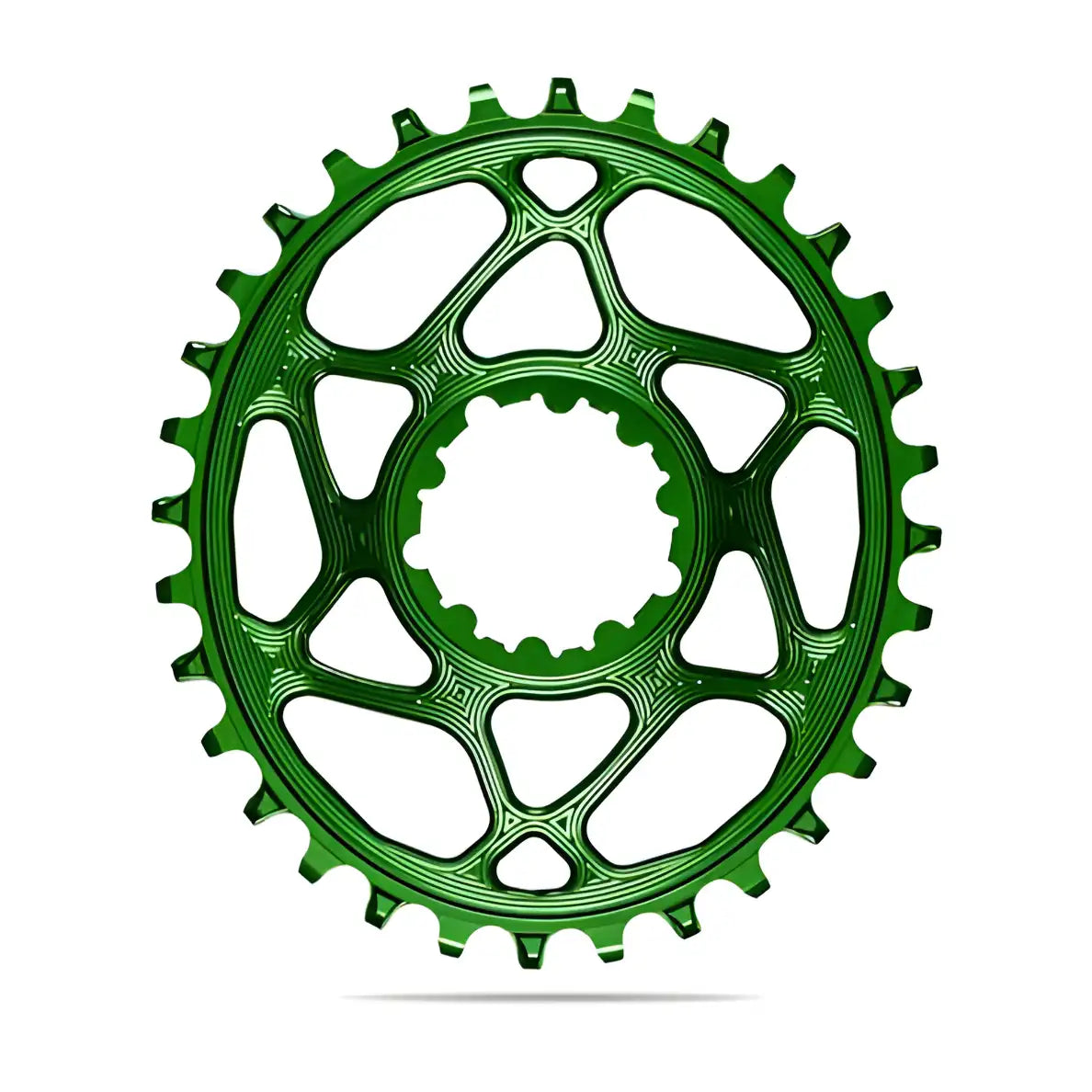 Absolute Black Oval MTB Chainring 1X SRAM Direct Mount GXP N/W (6mm Offset)-Black