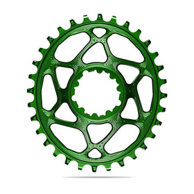 Absolute Black Oval MTB Chainring 1X SRAM Direct Mount GXP N/W (6mm Offset)-Black