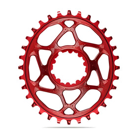 Absolute Black Oval MTB Chainring 1X SRAM Direct Mount GXP N/W (6mm Offset)-Black