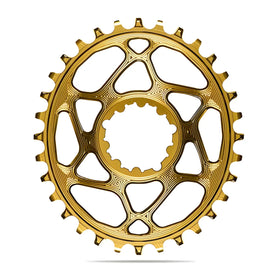 Absolute Black Oval MTB Chainring 1X SRAM Direct Mount GXP N/W (6mm Offset)-Black