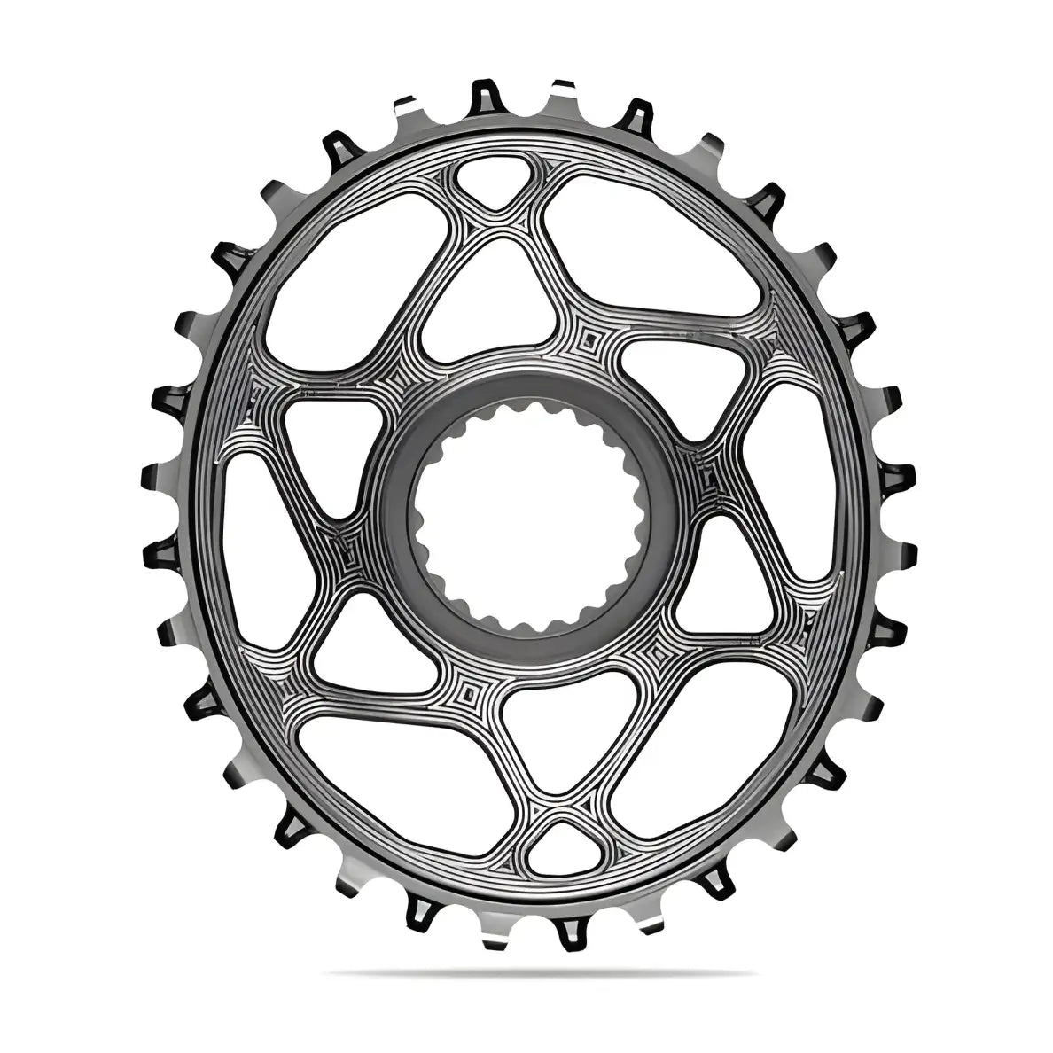 Absolute Black Oval MTB Chainring 1X Shimano Direct Mount HG+12 Speed-Black