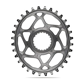 Absolute Black Oval MTB Chainring 1X Shimano Direct Mount HG+12 Speed-Black