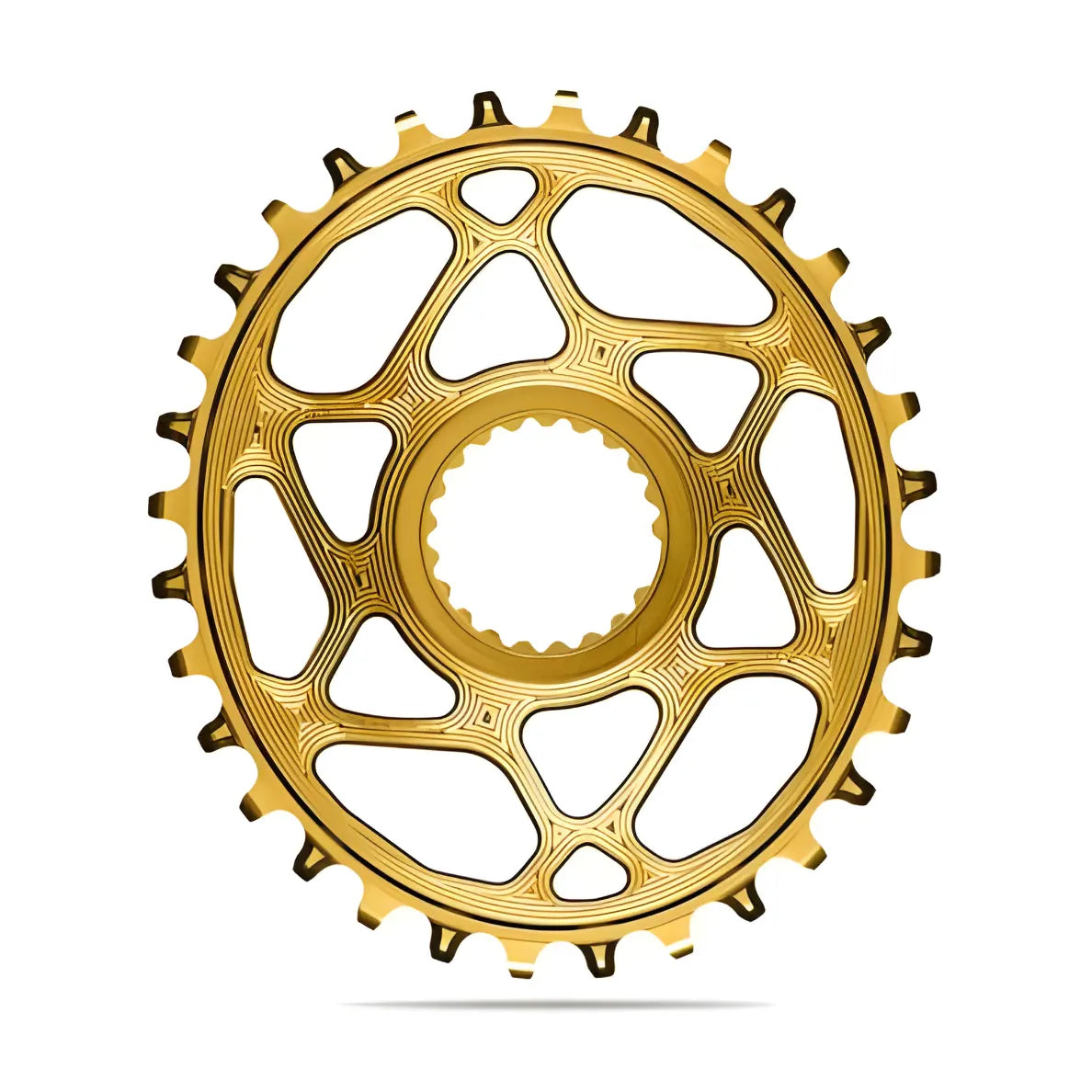 Absolute Black Oval MTB Chainring 1X Shimano Direct Mount HG+12 Speed-Black