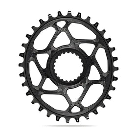 Absolute Black Oval MTB Chainring 1X Shimano Direct Mount HG+12 Speed-Black