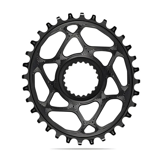 Absolute Black Oval MTB Chainring 1X Shimano Direct Mount HG+12 Speed-Black