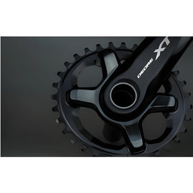 Absolute Black Oval MTB Chainring 1X Shimano 96 BCD XT M8000-Black