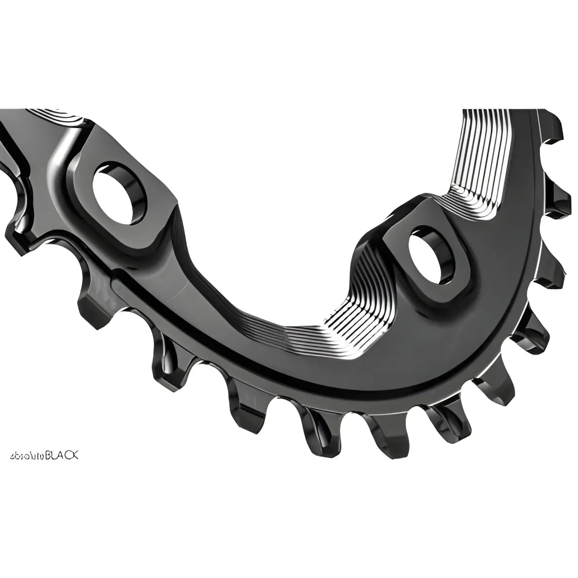 Absolute Black Oval MTB Chainring 1X Shimano 96 BCD XT M8000-Black