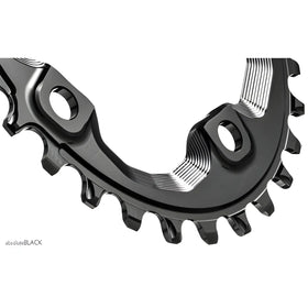 Absolute Black Oval MTB Chainring 1X Shimano 96 BCD XT M8000-Black
