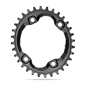 Absolute Black Oval MTB Chainring 1X Shimano 96 BCD XT M8000-Black