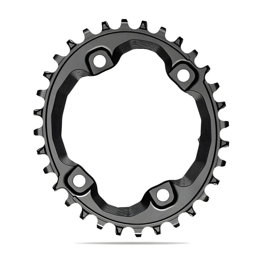 Absolute Black Oval MTB Chainring 1X Shimano 96 BCD XT M8000-Black