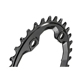 Absolute Black Oval MTB Chainring 1X Shimano 96 BCD XT M8000 HG+12 Speed-Black