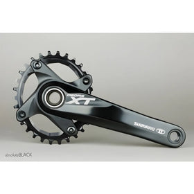 Absolute Black Oval MTB Chainring 1X Shimano 104 BCD N/W (32T/34T/36T)-Black