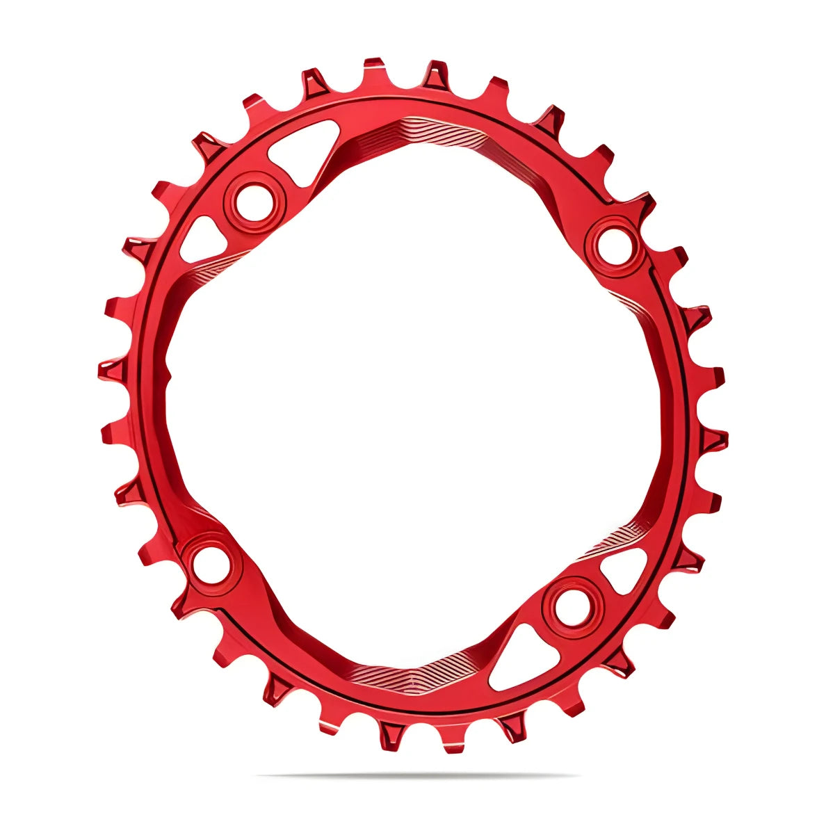 Absolute Black Oval MTB Chainring 1X Shimano 104 BCD N/W (32T/34T/36T)-Black