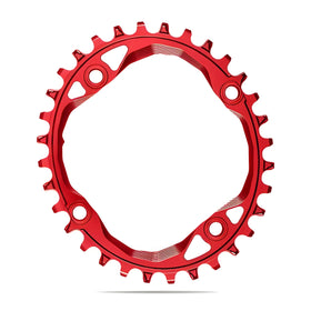 Absolute Black Oval MTB Chainring 1X Shimano 104 BCD N/W (32T/34T/36T)-Black