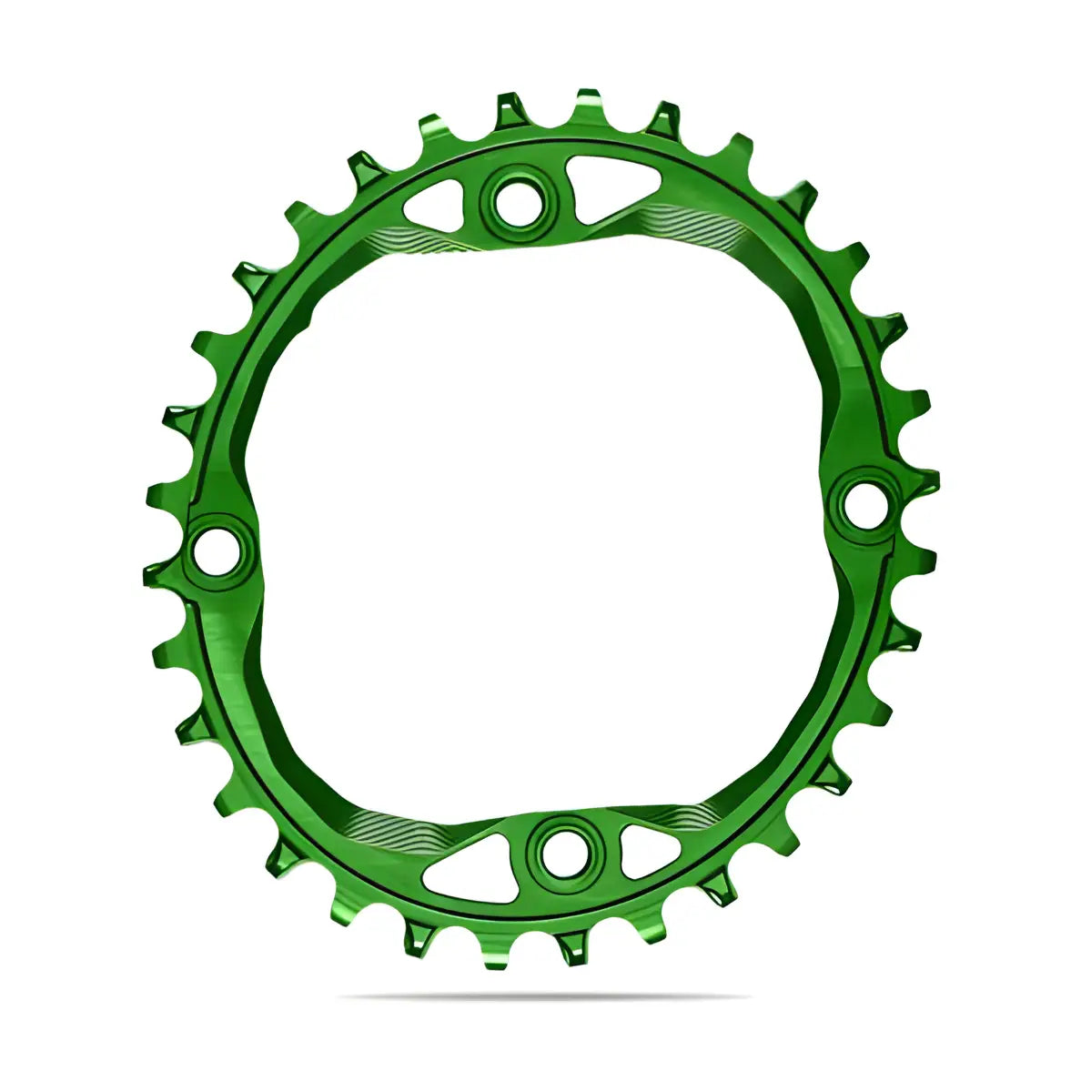 Absolute Black Oval MTB Chainring 1X Shimano 104 BCD N/W (32T/34T/36T)-Black