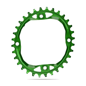 Absolute Black Oval MTB Chainring 1X Shimano 104 BCD N/W (32T/34T/36T)-Black