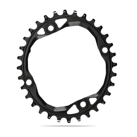 Absolute Black Oval MTB Chainring 1X Shimano 104 BCD N/W (32T/34T/36T)-Black
