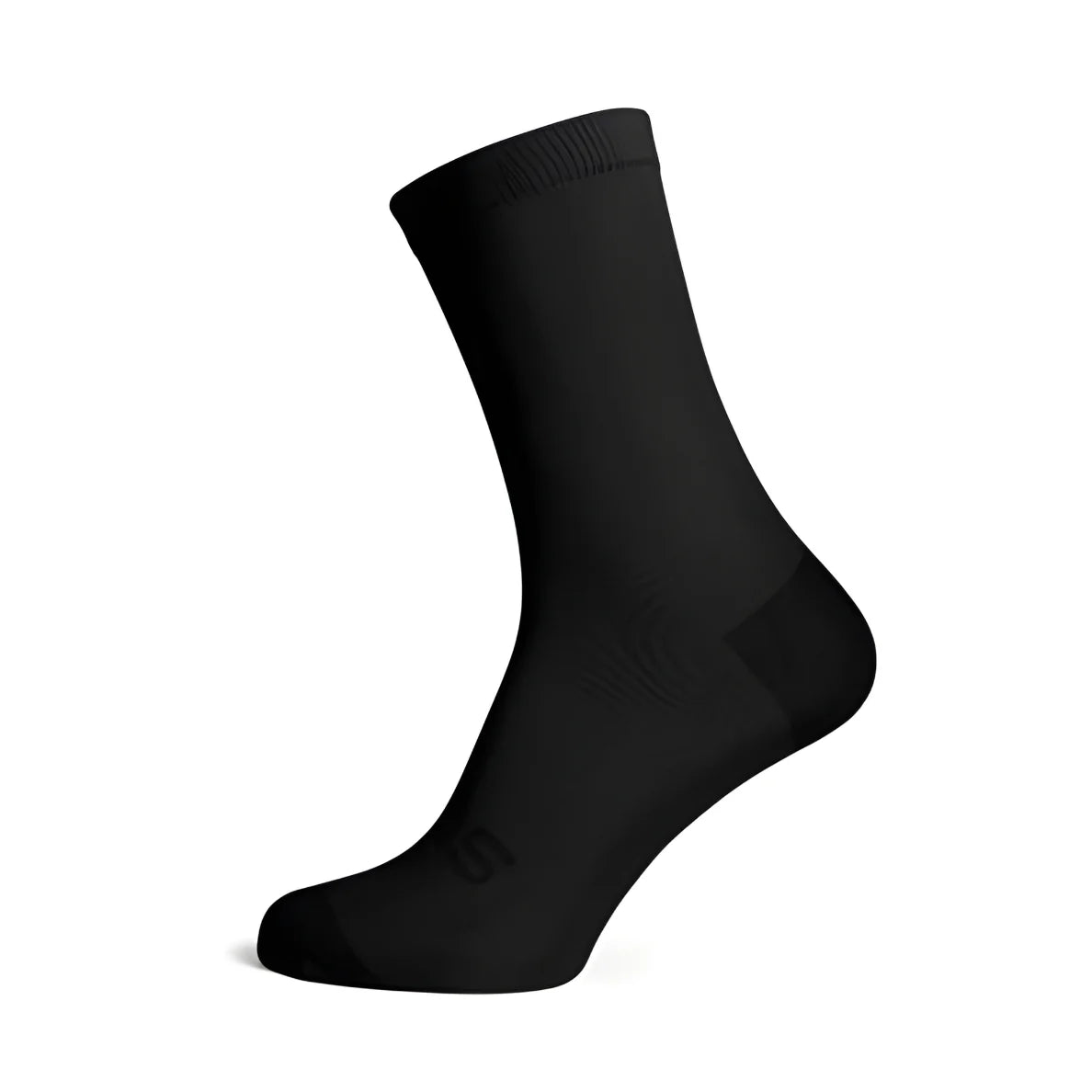 Sox Solid Black Casual Crew Socks