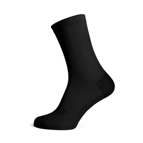Sox Solid Black Casual Crew Socks