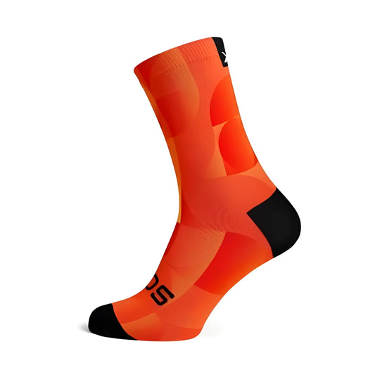 Sox Solid Orange Casual Crew Socks