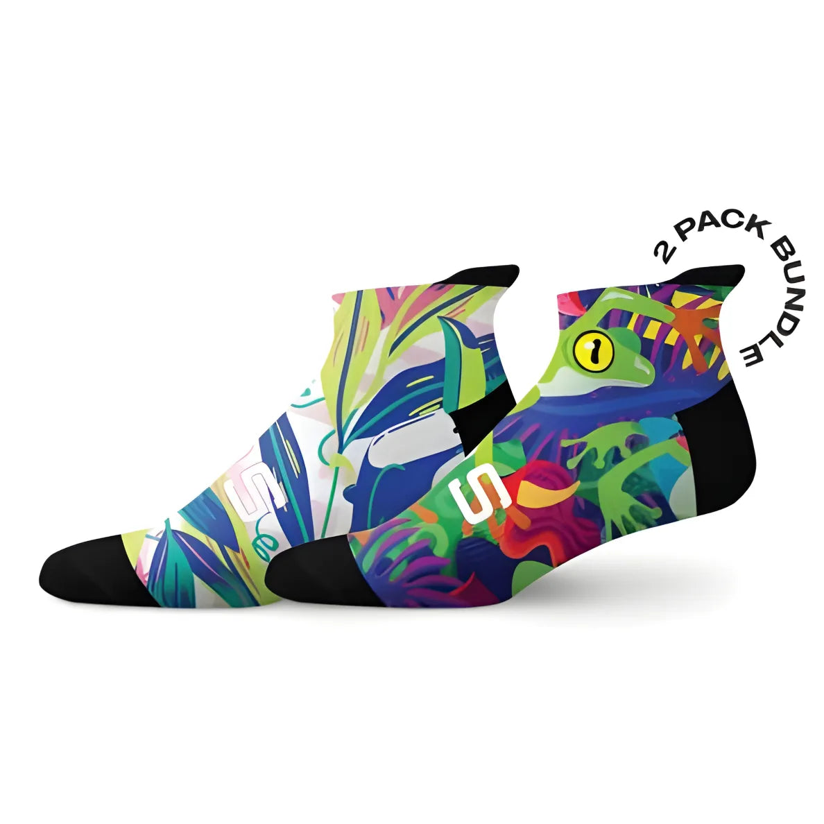 Sox Birds & Frogs Tab Combo Socks (Pack Of 2)