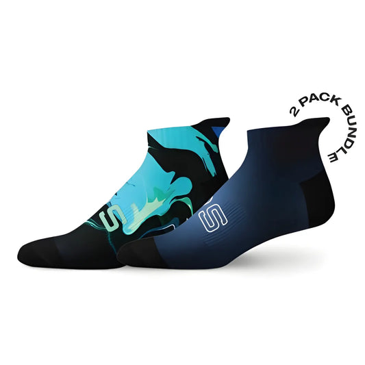 Sox Acid Wash Tab Combo Socks (Pack Of 2)