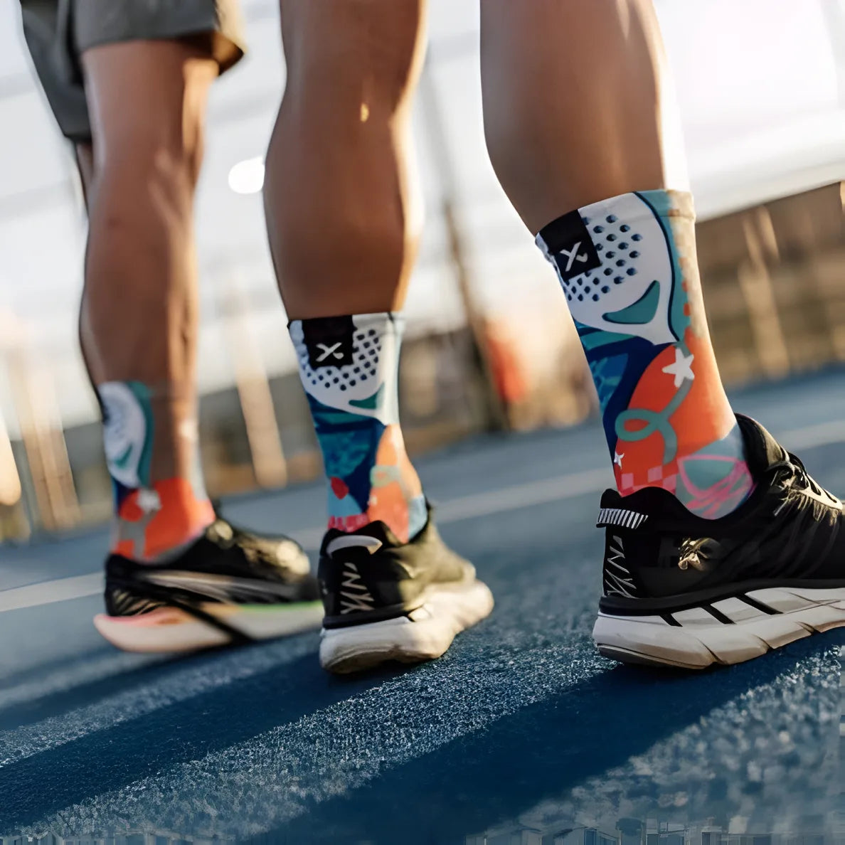 Sox Blocks Pink Padel Crew Socks