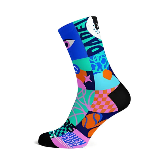 Sox Blocks Pink Padel Crew Socks