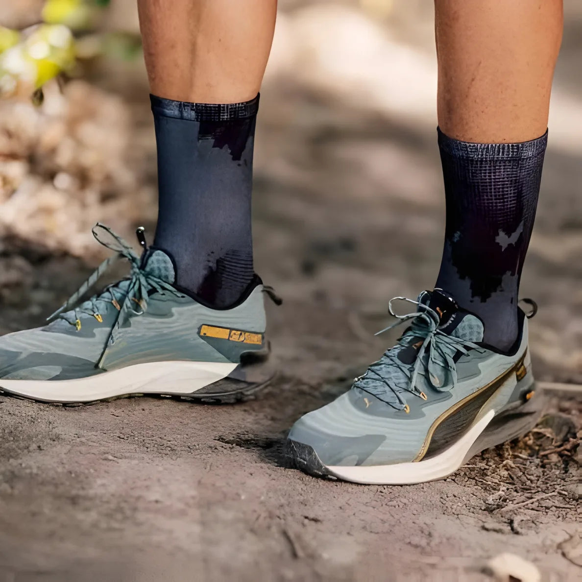 Sox Black Gravel Minimalist Crew Socks