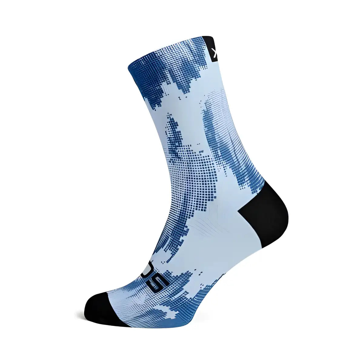 Sox Blue Gravel Minimalist Crew Socks