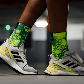 Sox Neon Slide Yellow Casual Crew Socks