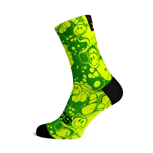 Sox Neon Slide Yellow Casual Crew Socks