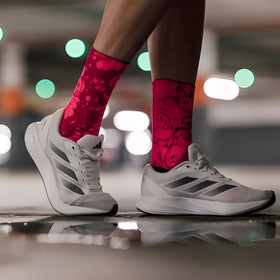 Sox Neon Slide Pink Casual Crew Socks