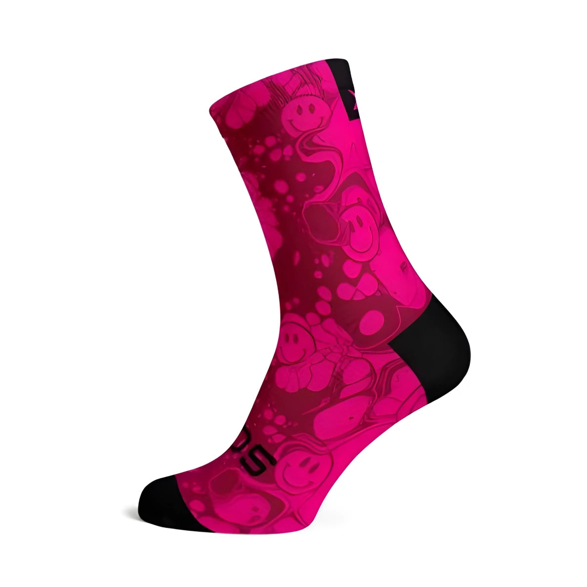 Sox Neon Slide Pink Casual Crew Socks