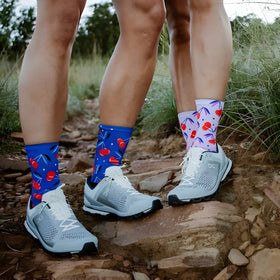 Sox Cherry Pink Casual Crew Socks