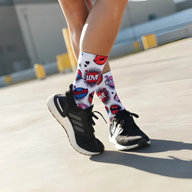 Sox Love Struck Casual Crew Socks
