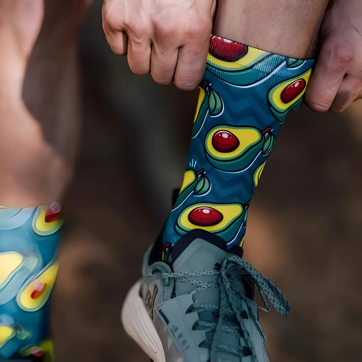 Sox Avocado Running Crew Socks