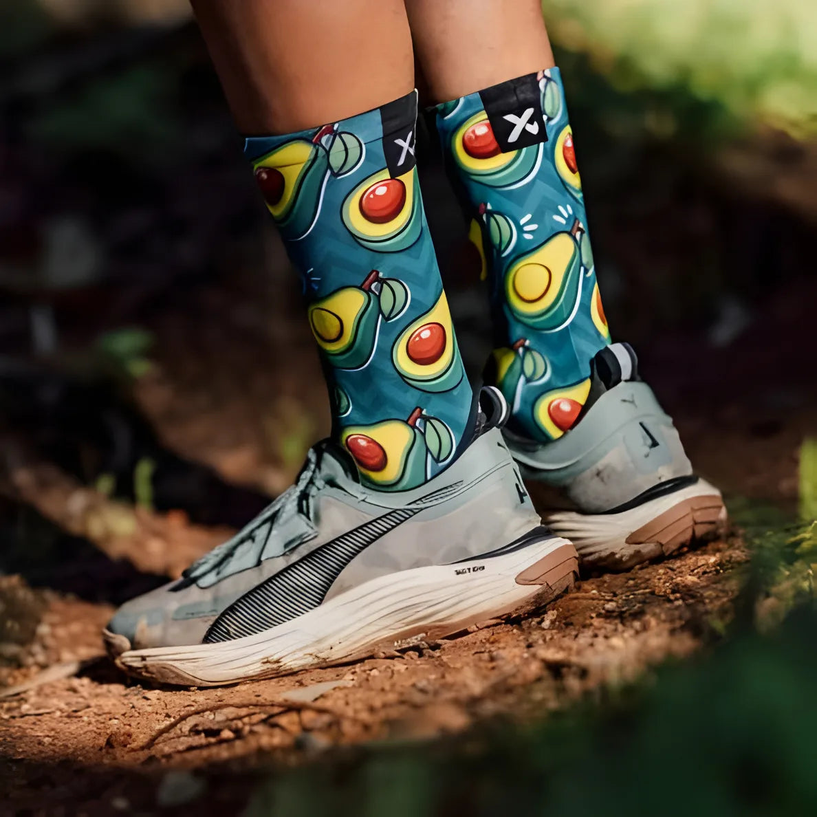 Sox Avocado Running Crew Socks
